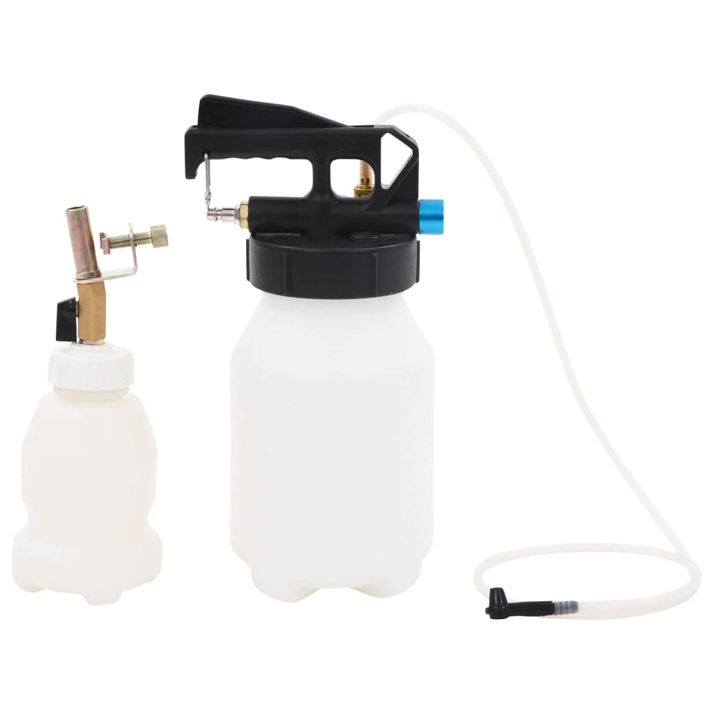 Vidaxl Pneumatic Brake Bleeder Extractor Pump With Refill Bottle, Versatile And User-Friendly, Suitable For A Range Of Vehicles Including Cars, Motorcycles, Trucks, And Atvs.