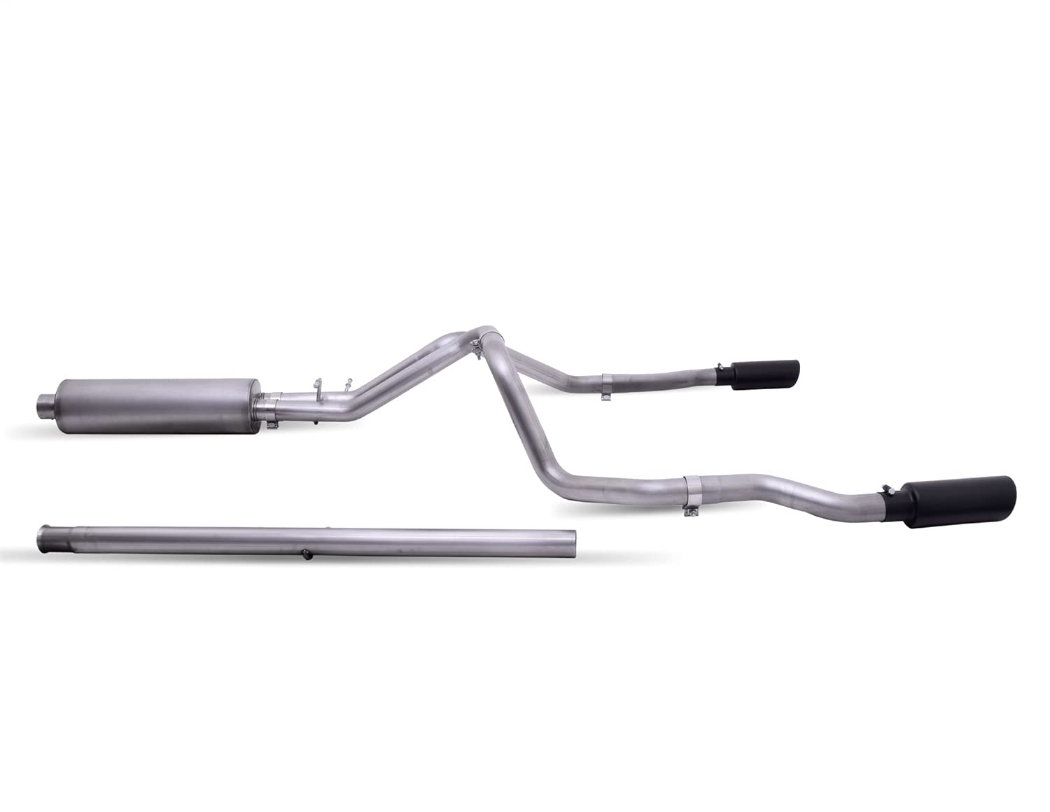 Gibson Exhst Gibson 19-22 Gmc Sierra 1500 5.3L 3/2.5In Cat-Back Dual Split Exhaust System Stainless - Black Elite