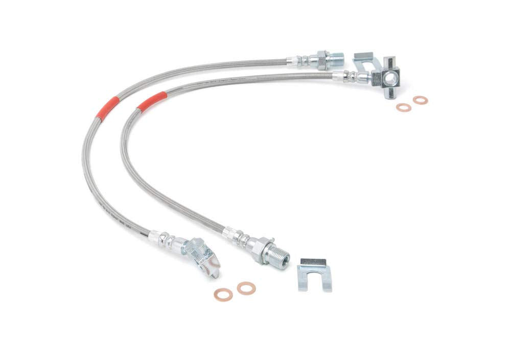 Rough Country Front Stainless Brake Lines For 71-87 Gmc C15/K15 | 4-6' - 89340S