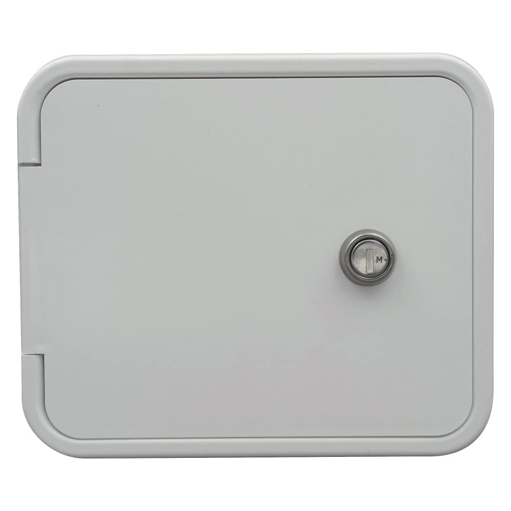Thetford 94310 Multi-Purpose Hatch With Flat Back And Keyed Entry - Polar White