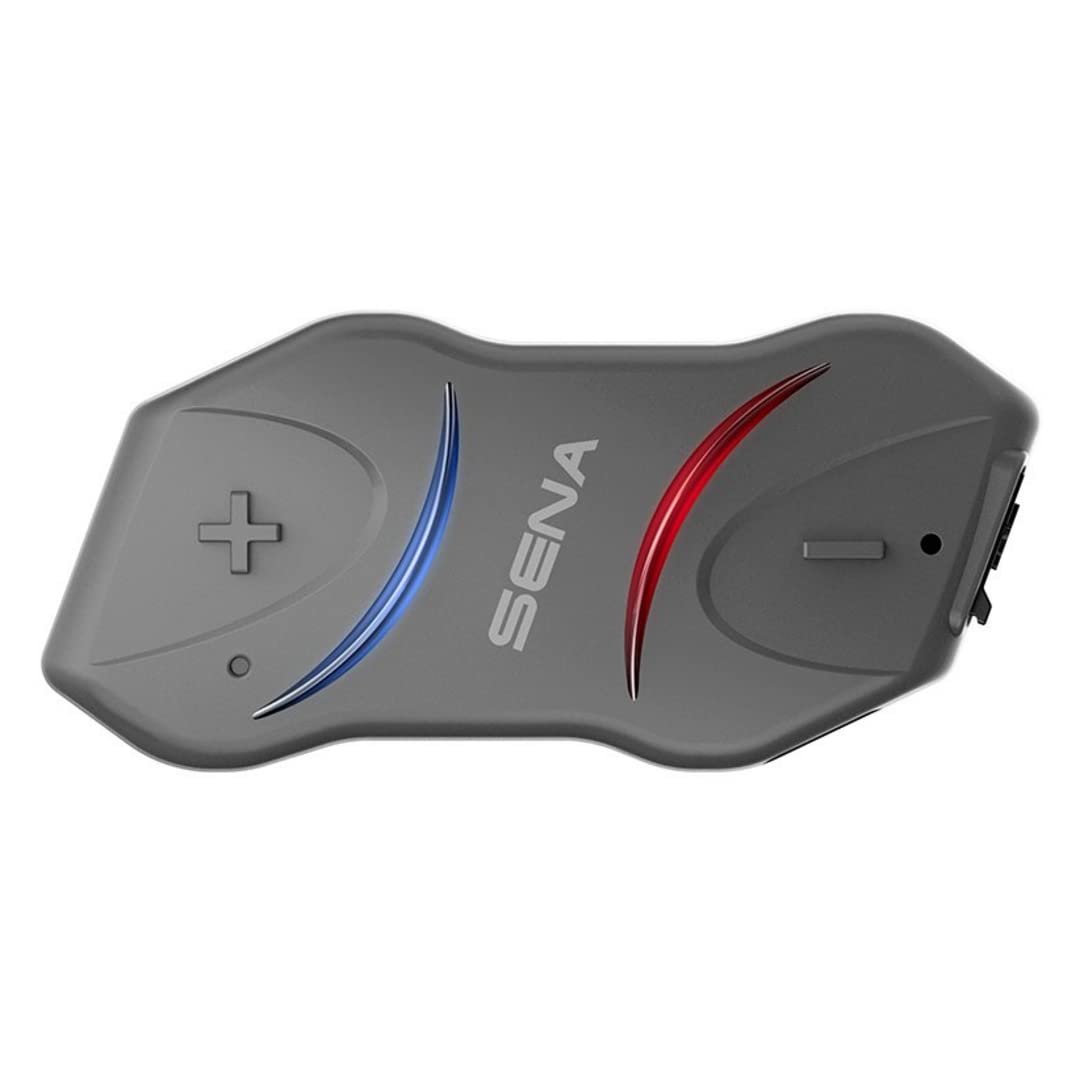 Sena Smh10R Low Profile Motorcycle Bluetooth Headset And Intercom Dual Pack - Smh10Rd-01,Black,Medium