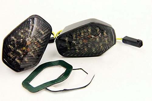 Httmt Mt224-009-Sk Smoke Led Turn Signal Lights Compatible With Suzuki Gsxr 600 750 1000 2001-2004