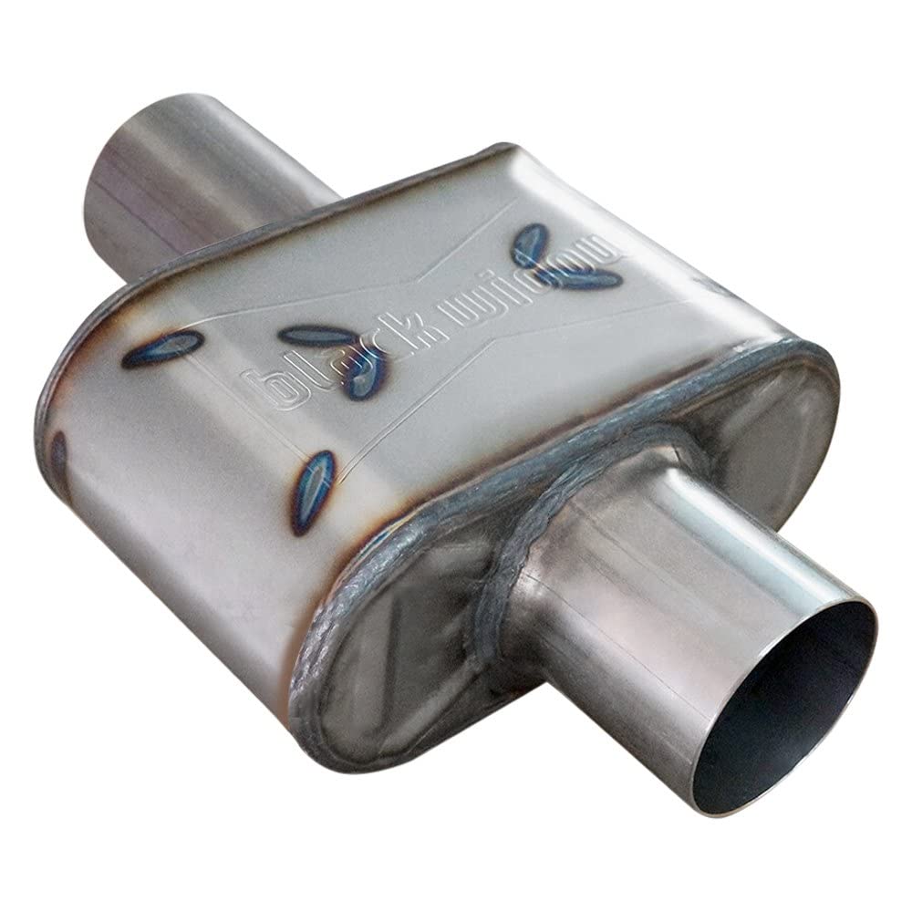 BLACK WIDOW TUNED PERFORMANCE EXHAUST 3 Center/Center Muffler - Black Widow Angry Housewife Series