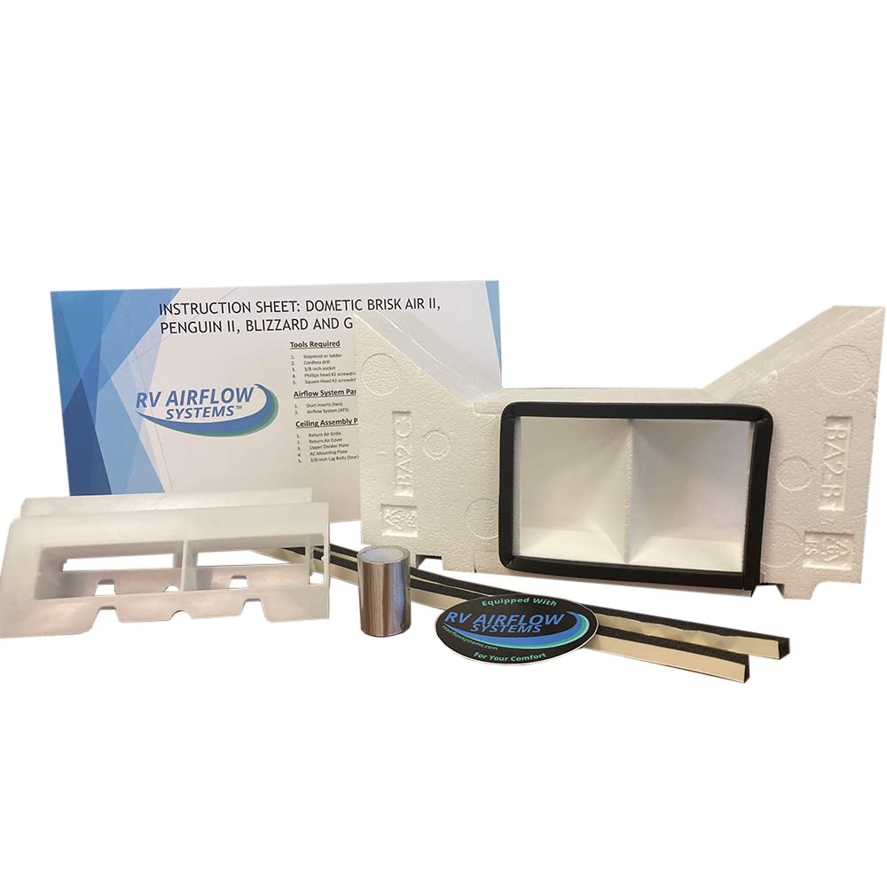 Rv Airflow Systems For Dometic Brisk Air Ii, Evolution, Blizzard Air Conditioners: Increase The Volume Of Air From Your Ac Into Your Hot Rv Making You Colder Faster – Vent Filter Accessory