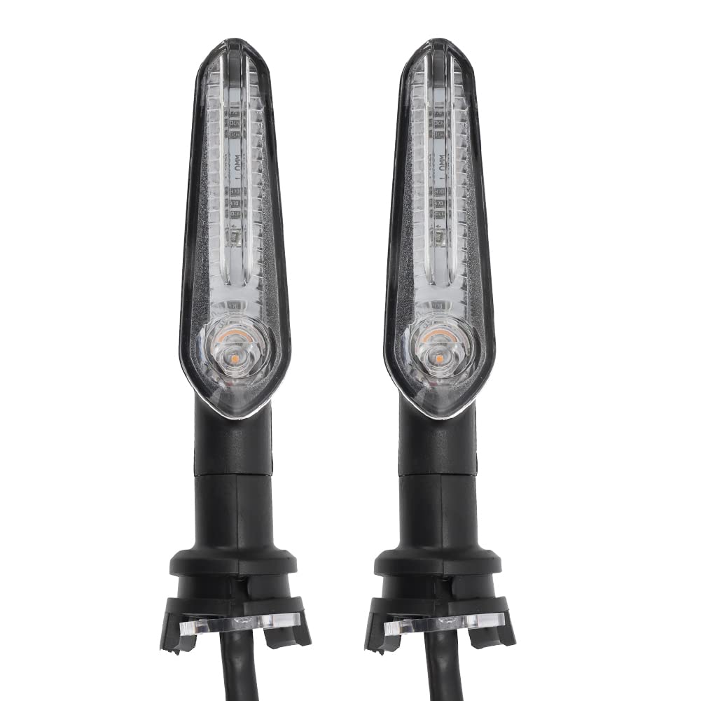 Motoparty Led Turn Signal Light For Yamaha Mt07 Tracer 700 Xj6 Fz6 Mt09 900 Mt10 Yzf R1 R3 R6 R6S Fz6 Fz1 Fz Fazer Fz6R Fz07 Fz8 Fz09 Tmax Mt-09 Indicator Directional Flasher Lamp(1 Pair)