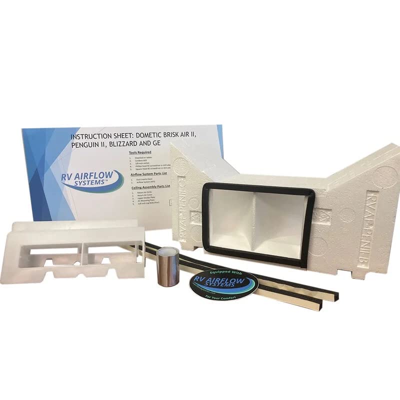 Rv Airflow Systems For Dometic Penguin Ii Air Conditioner: Increase The Volume Of Air From Your Ac Into Your Hot Rv Making You Colder Faster – Vent Filter Accessory Replacement Unit