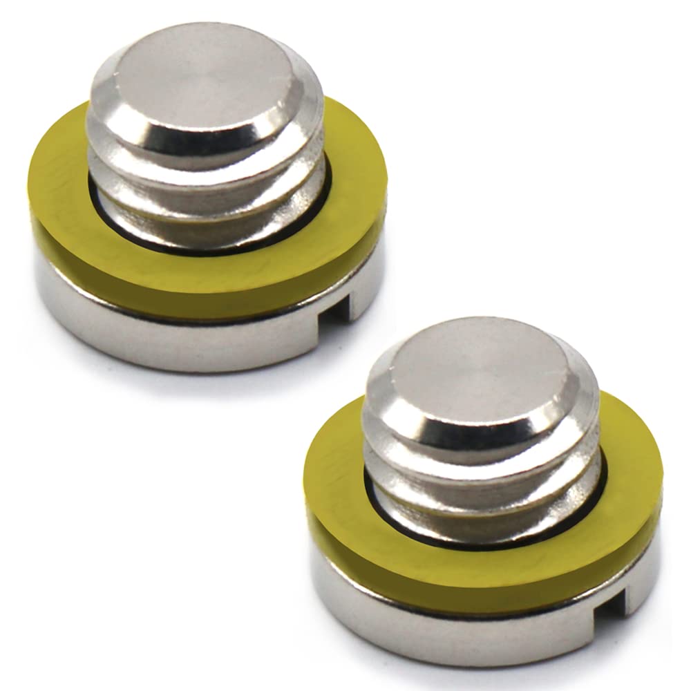 Lower Drain Plugs, Lower Unit Oil Drain Plug Gearcase Screw & Gasket For Mercury40 50 60 70 75 90115Hp/Mercruiser Bravo/Alpha1Gen2, Replaces 10-79953Q2 10-79953A2 18-2244 22420 10-79953Q04