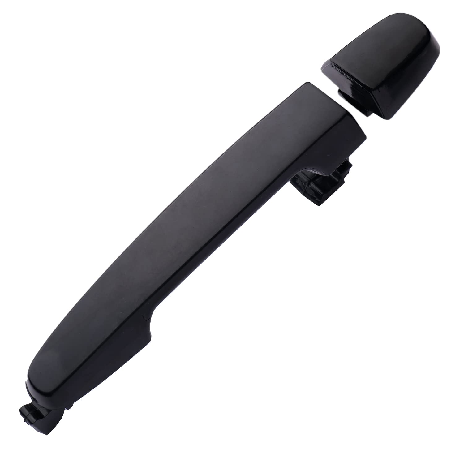 Lcyolada Rear Driver & Passenger Side Door Handle For 03-13 Toyota Corolla, Rav4/Highlander, Pontiac Vibe, 02-06 Camry, Without Keyhole, Black