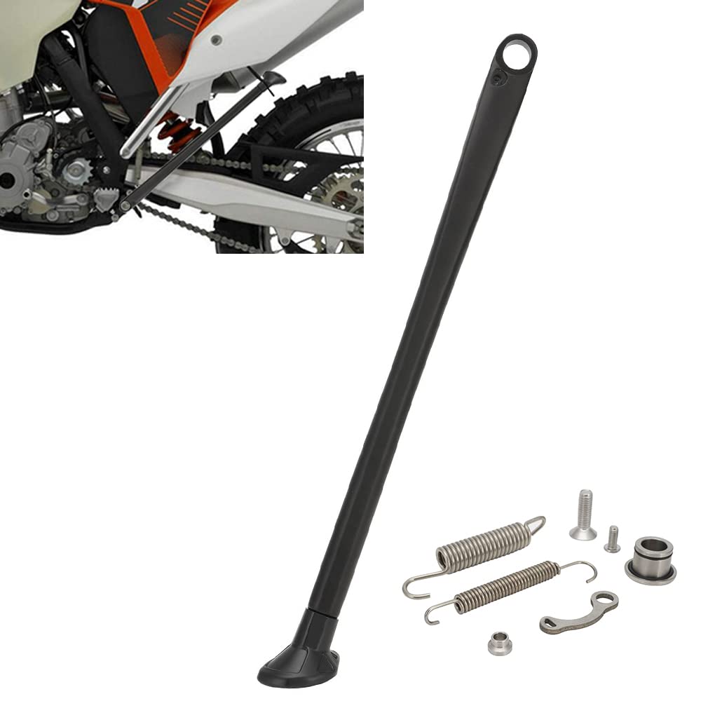 Jfg Racing Dirt Bike Kickstand Side Stand Forging Aluminum With Springs For Xc Xcw Xcf Exc Excf 150 200 250 300 350 400 450 500 505 530 2008-2015 Black