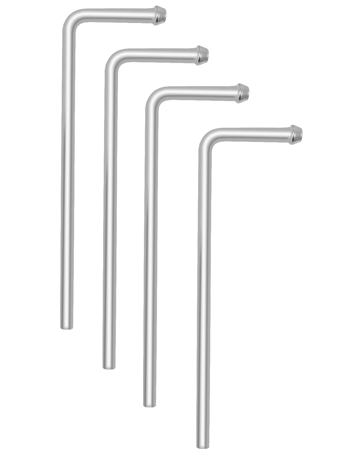 4 Pcs Universal Exhaust Hanger Rods 9.5' Long 90 Degree Bent Exhaust Hanger Steel