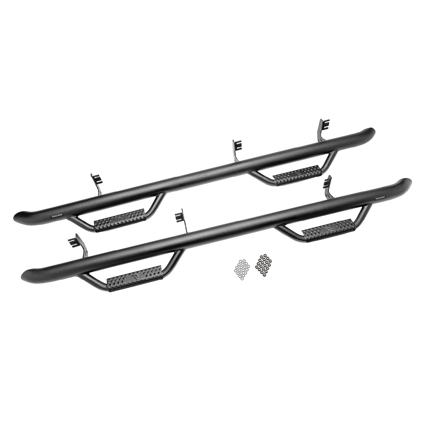 Realtruck Nerf Steps For Ford Bronco | Cab Length, Heavy Duty Steel, Textured Black | F2172B-Tx | Fits 2021-2024 Ford Bronco 4 Door Suv, Srw Gas