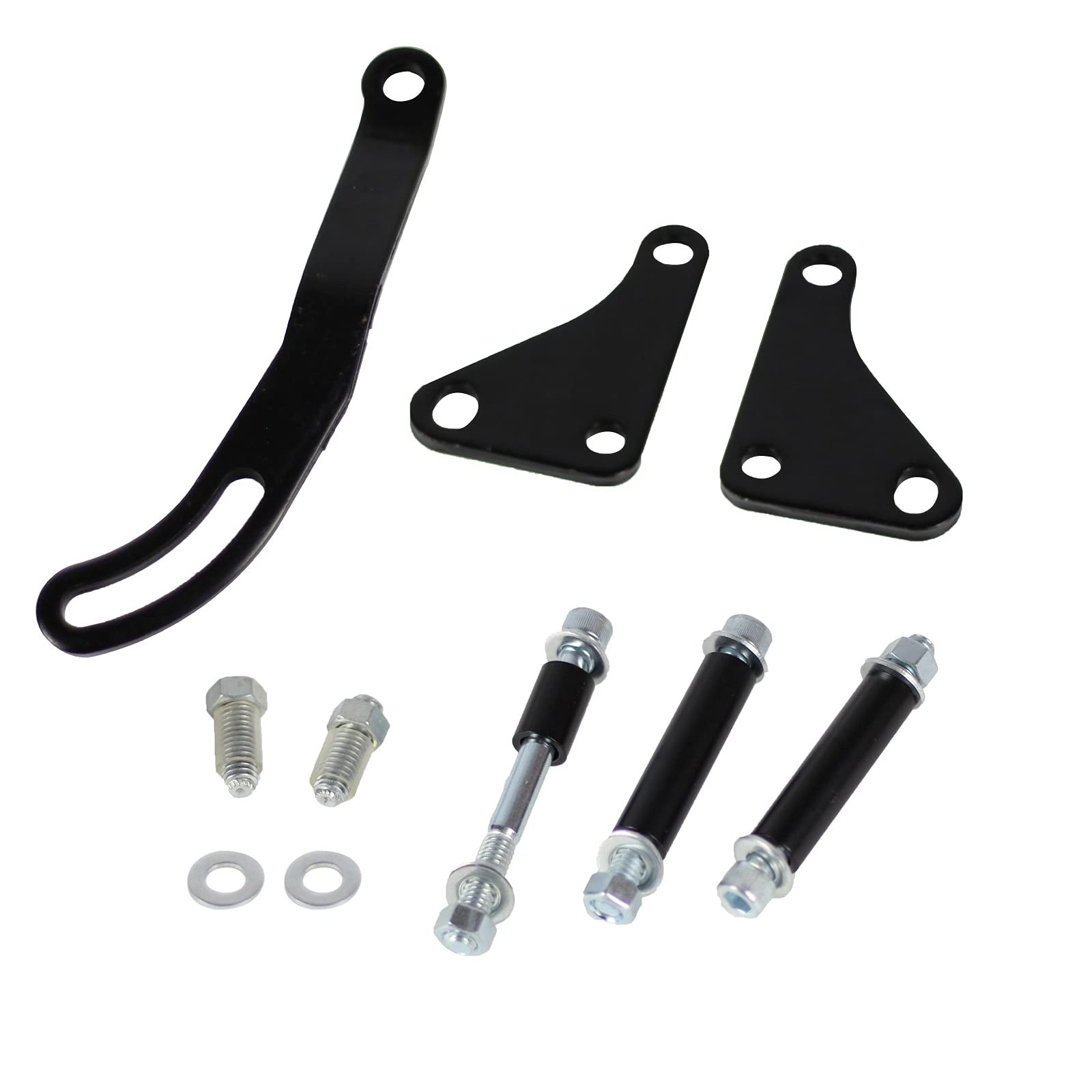 Power Steering Pump Mounting Bracket Lwp Swp Compatible With Sb Sbc Ch-Evy Engines 262 265 283 302 305 307 327 350 400 Black