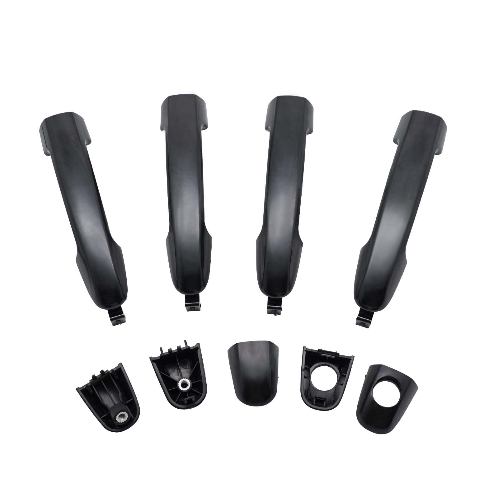 X4Xz 4Pcs Front Rear Left Right Exterior Door Handle Driver Passenger Side For 2006-2010 Hyundai Sonata 826513K000