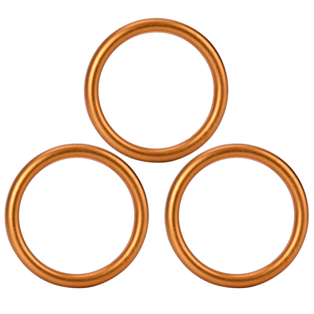 Hiaors 3Pcs Exhaust Muffler Pipe Gasket For 50Cc 110Cc 125Cc Lifan Taotao Apollo Dirt Pit Bike Thumpstar Quad Bike Go Kart Atv Dune Buggy Motorcycle