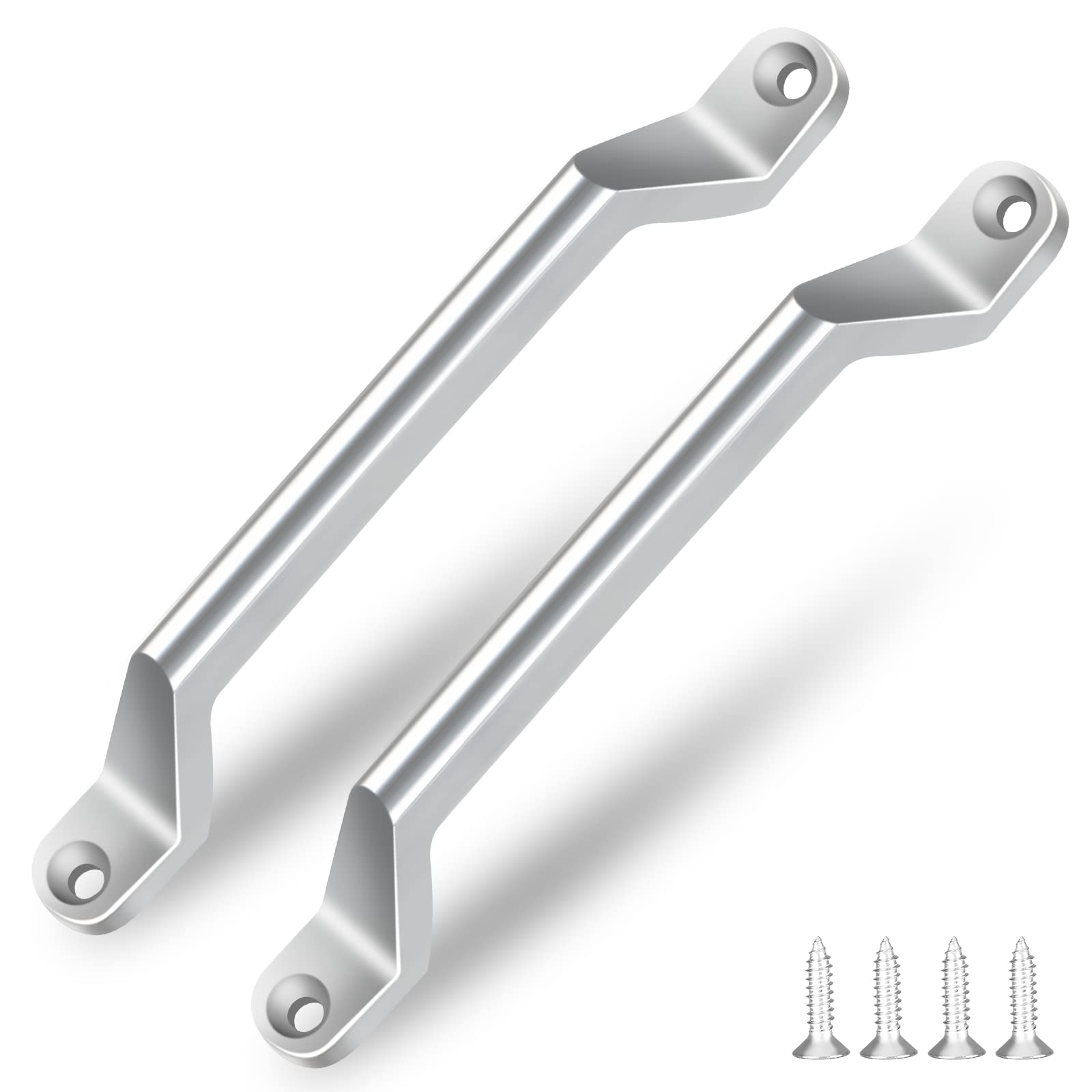 Esudnt Rv Grab Door Handle, Heavy Duty 304 Stainless Steel Metal For Camper, Trailer, Cargo Trailer, Motor Home, Boat, Automotive, Cart (2 Pack, Come With Screws)