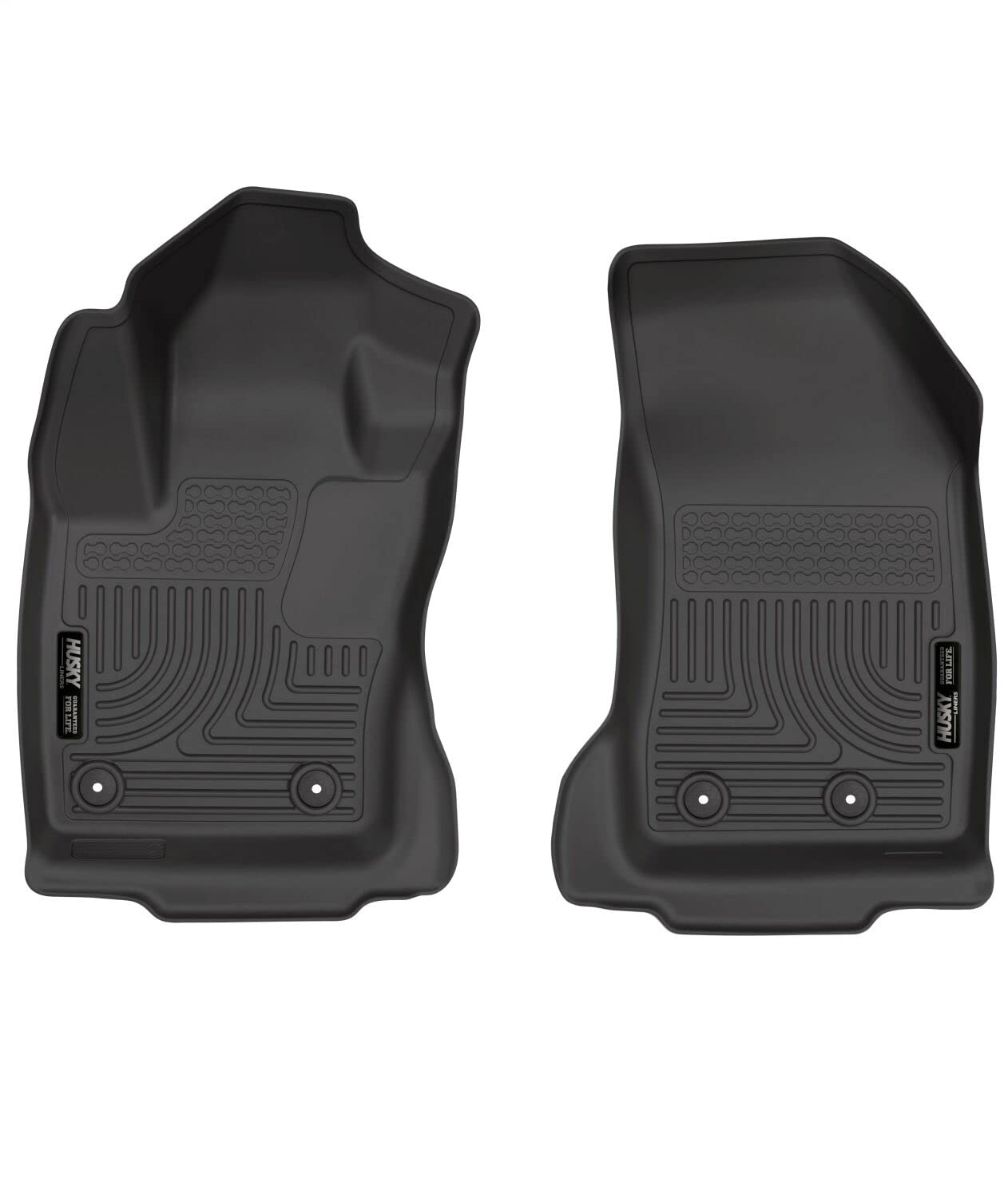 Husky Liners X-Act Contour Floor Mats | Fits 2015-2022 Jeep Renegade | Front Row, 2-Pc Black - 55741