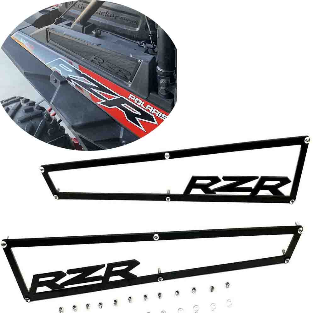 2014-2018 Polaris Rzr Xp 1000 Xp4 1000 & Turbo Side Vent Covers Includes Stainless Steel Hardware 'Anodized Black Aluminium '1 Pair