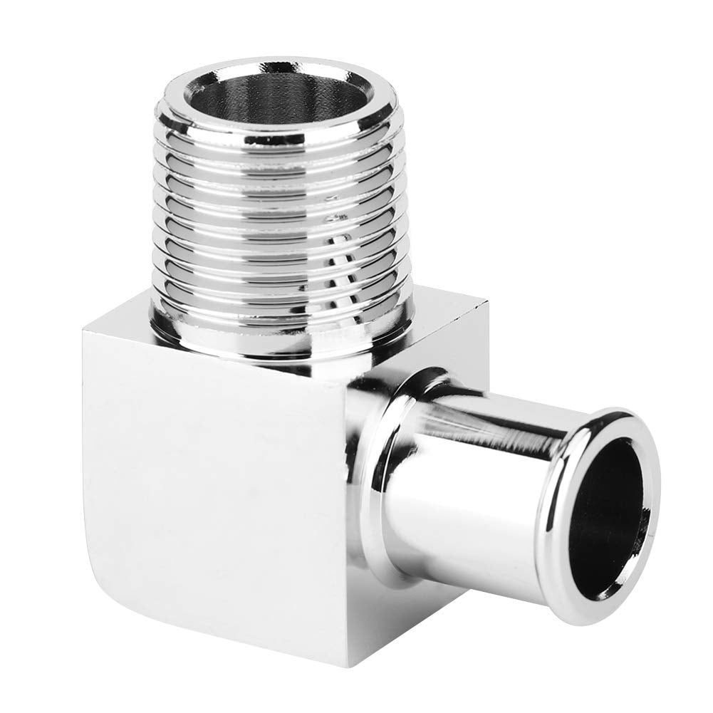 Watris Veiyi Heater Hose Fitting, Aluminum Alloy Heater Hose Connector 90 Degree Adapeter 1/2In Npt To 5/8In Hose Barb