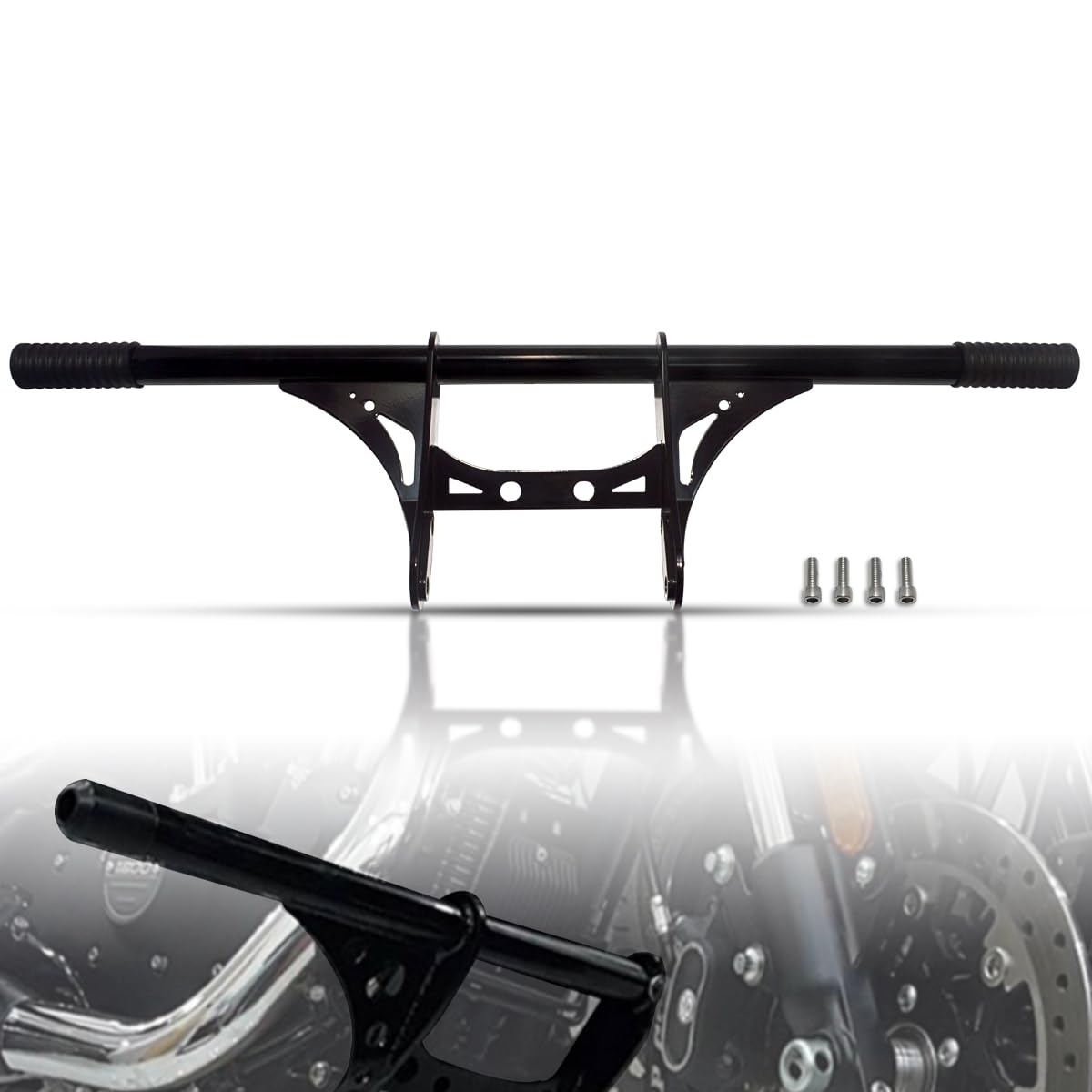 Wowtk Highway Peg Crash Bar For Harley Xl Sportster 2004-2022 Models,For Sportster 883 Xl883 1200 Xl1200 Iron 883 Seventy-Two Forty-Eight Xl50 Sportster Xr1200 Xr1200X,Gloss Black