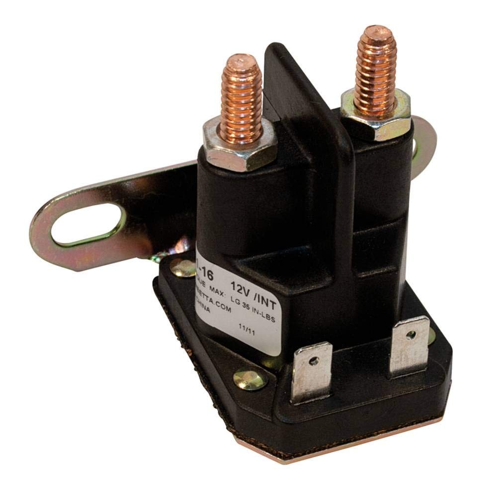 Stens Starter Solenoid 435-151 Replacement For: John Deere L100, L105, L108, L110, L111, L118, L120, La135, La140, La145, La150, La155, La165, La175, X110, X120, X140, Z225, Z425, Z445