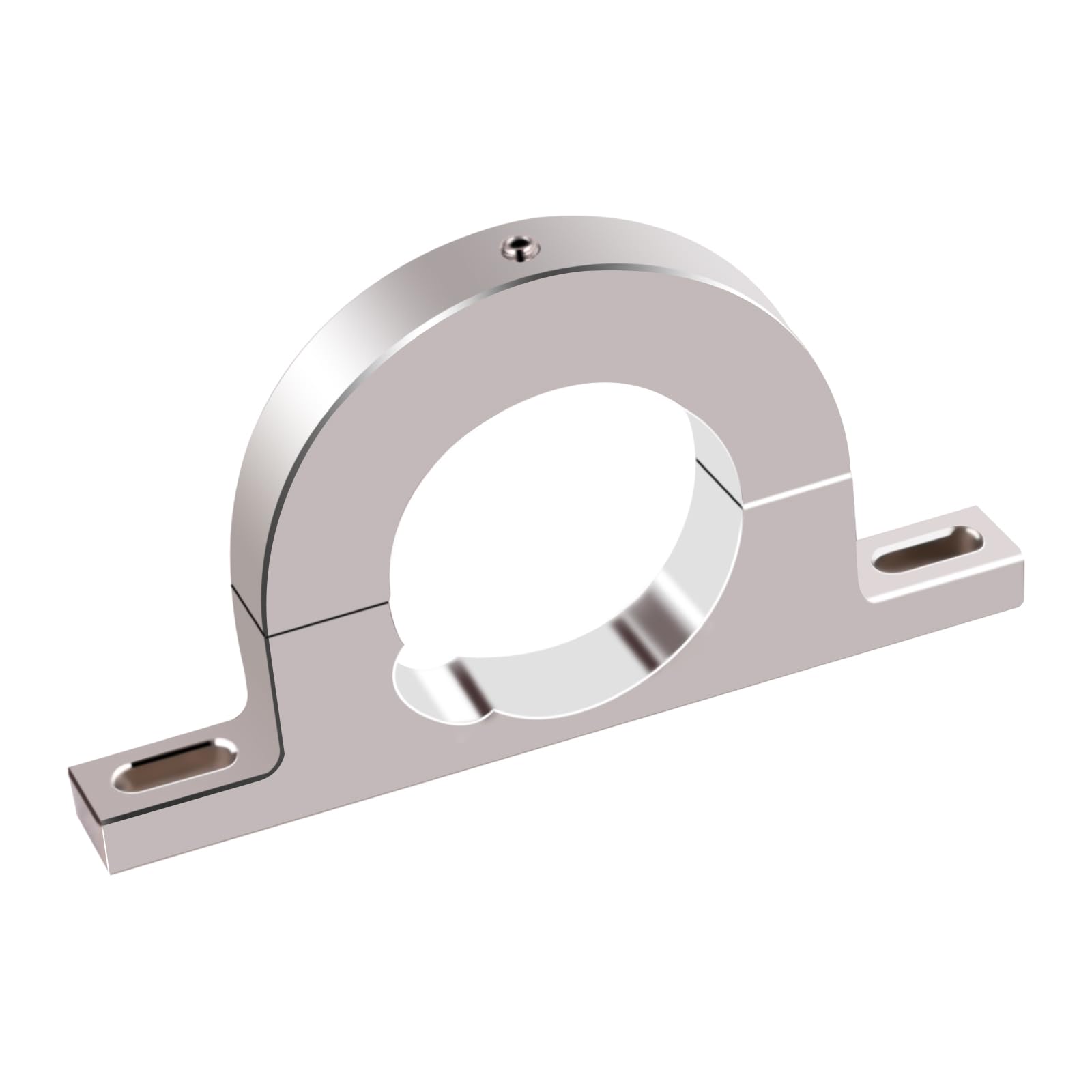 Xtptfabs Aluminum Universal Steering Column Keyed No Drop Mount,2' Column Polished Aluminum Keyed Column Mount,2310000030 Fr20114 2' Hole Brushed Underdash Mount River Clamp(Silver)