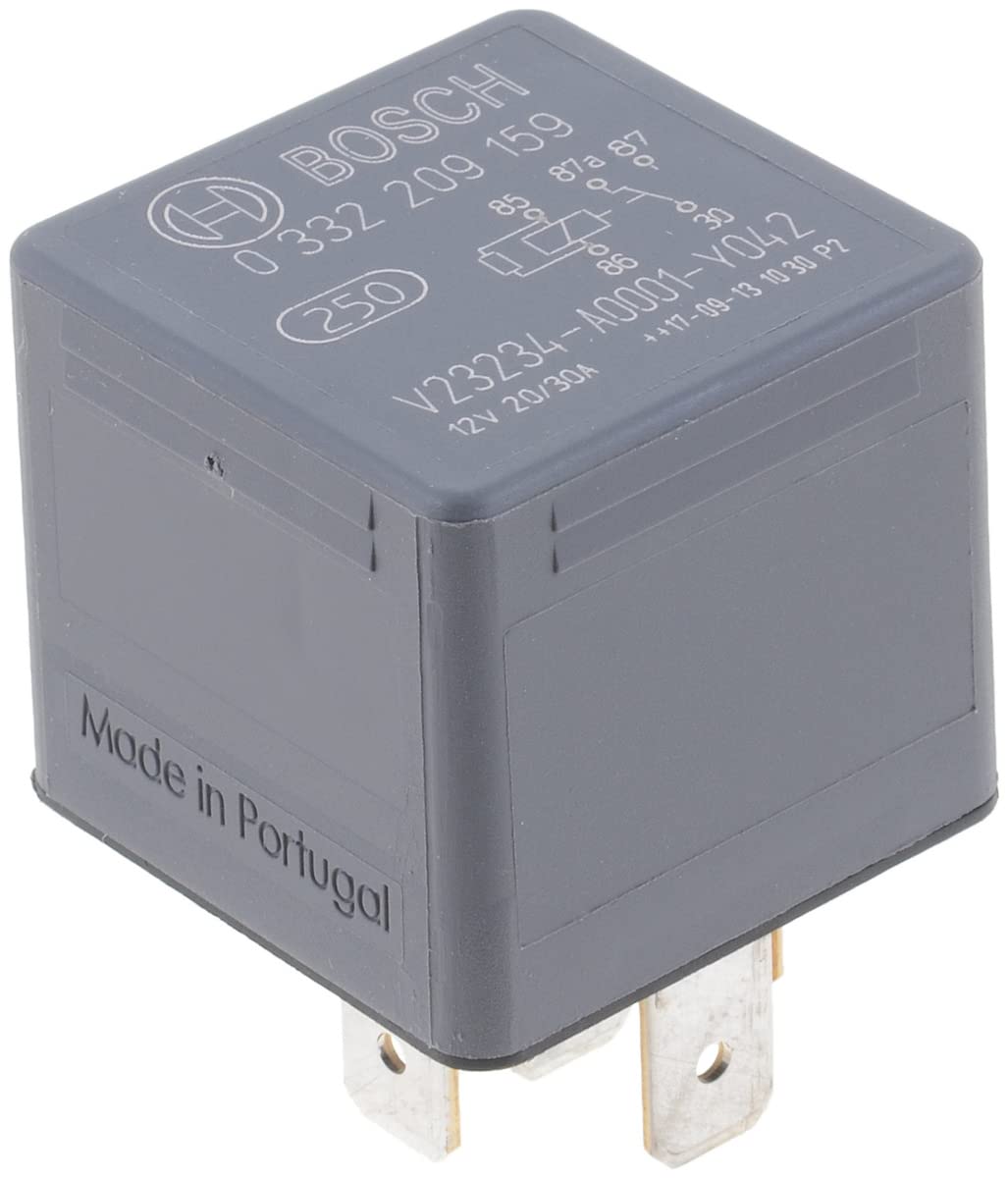 Bosch 0332209159 Changeover Mini Relay - 5 Pins, 12 V, 20/30 A - Single