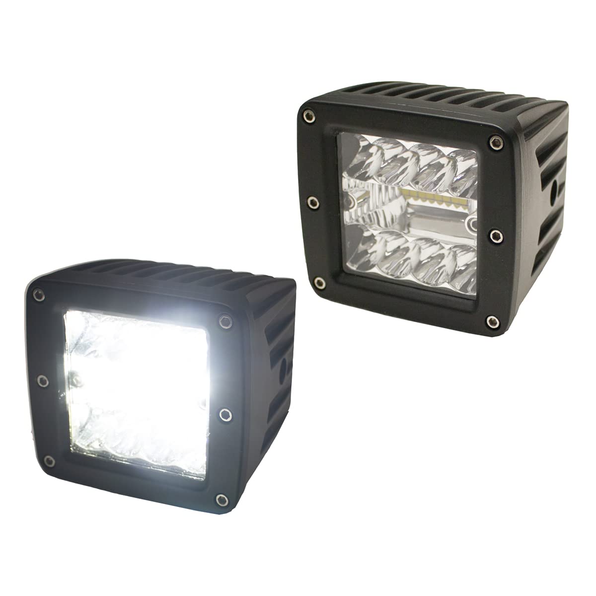 Race Sport Rs3X3Eco Eco Led High Power Cube Style Auxiliary Lights - Sold As Pair