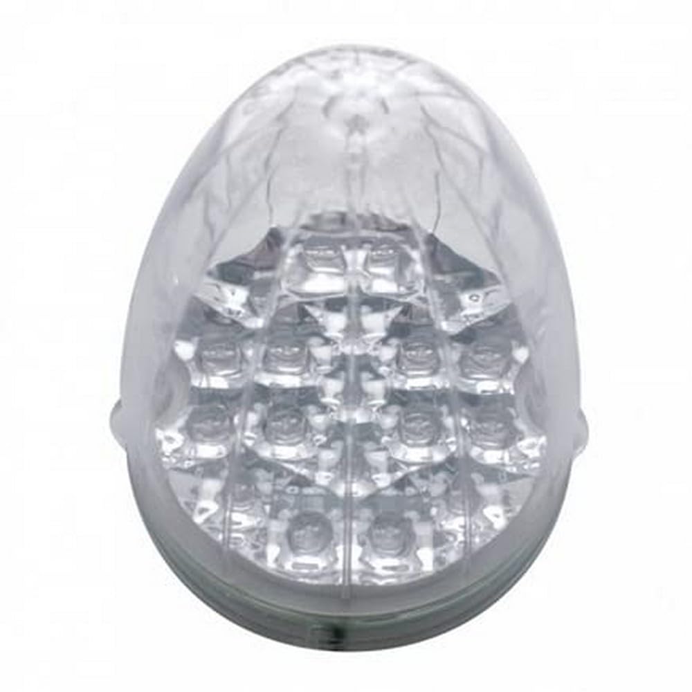 United Pacific 39458 - Truck Cab Light - 19 Led Reflector Grakon 1000 Cab Light - Amber Led/Clear Lens