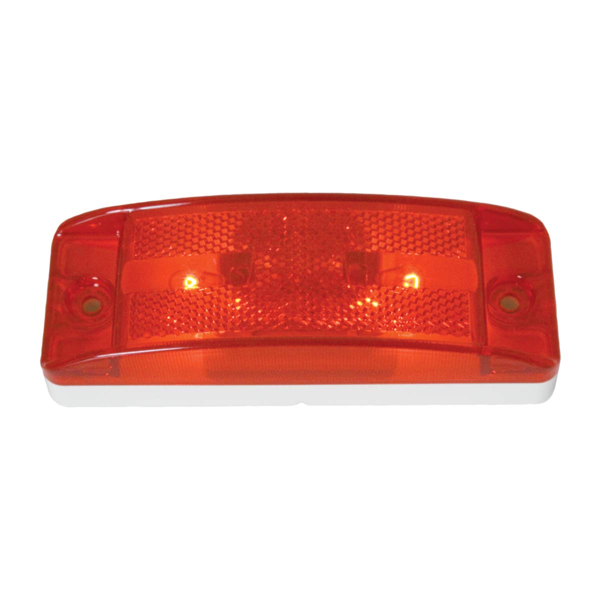 Grand General 78286 Marker Light (Red Turtle Style Side, Reflector Lens)