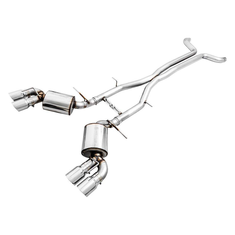 Awe Tuning 16-19 Chevy Camaro Ss Non-Res Cat-Back Exhaust -Touring Edition (Quad Chrome Silver Tips) - 3020-42068