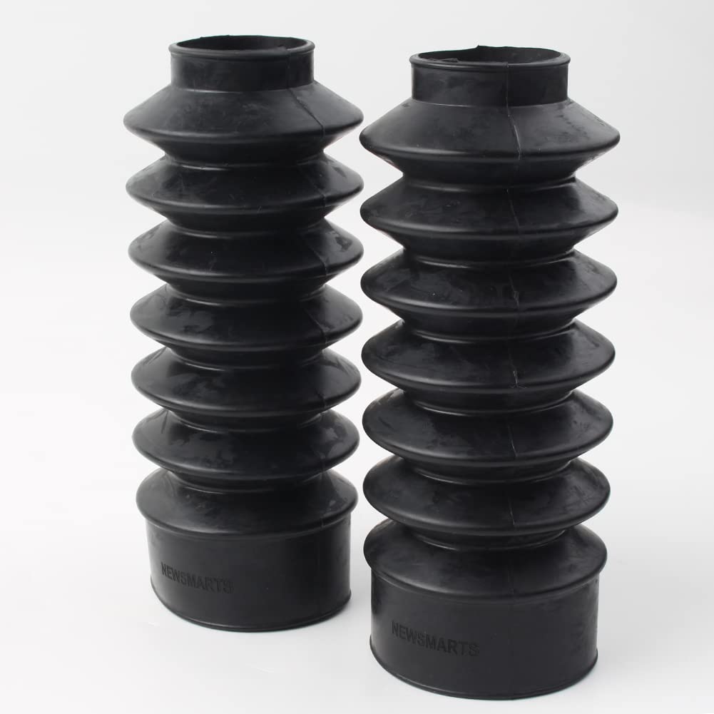 Newsmarts Motorcycle 39Mm Fork Covers Front Rubber Gaiters Gators Shock Boots For Harley Sportster Xl883 1200 / Dyna Fxd Powersports Fork Guards