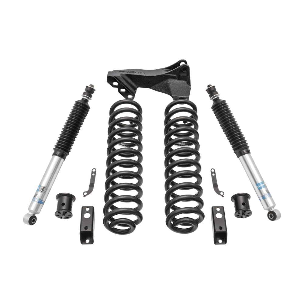 Readylift 46-2723 2.5'' Coil Spring Front Lift Kit With Bilstein Front Shocks And Front Track Bar Bracket For Ford F250/F350 Diesel 4Wd