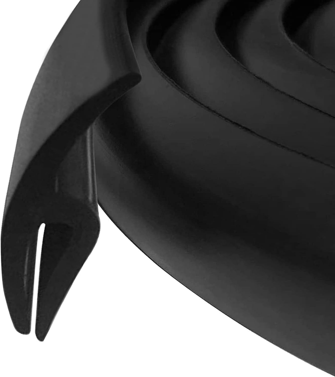 Herchr Rubber Strip, 1.7M/ 5.6Ft Car Front Windshield Window Seal Strirp Moulding Trim, Black Rubber Seal Car Windshield Window Door Seal Strip Weather Seal Rubber Stripping Car Window Seal
