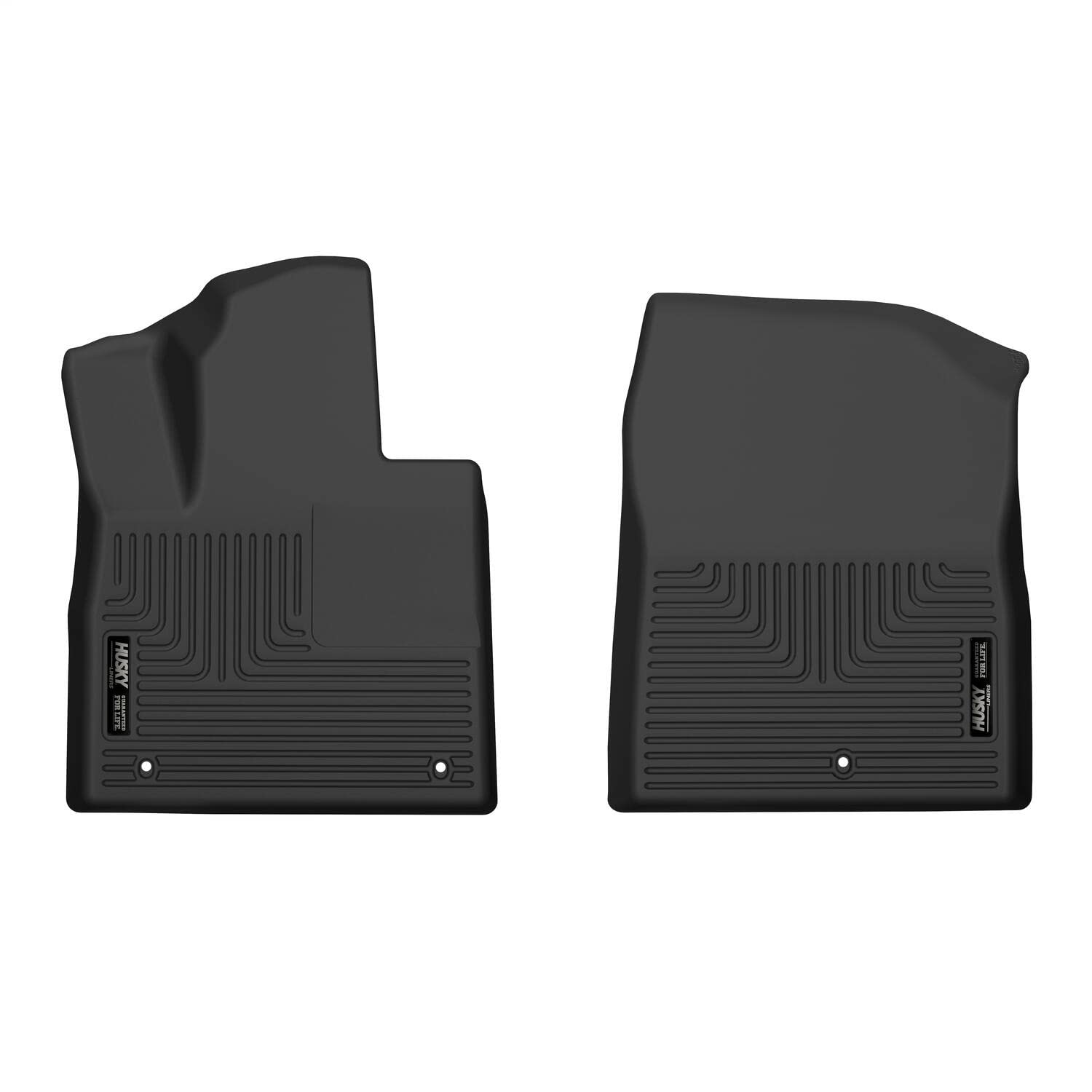 Husky Liners X-Act Contour Floor Mats | Fits 2021-2023 Hyundai Santa Fe | Front Row, 2-Pc Black - 53881
