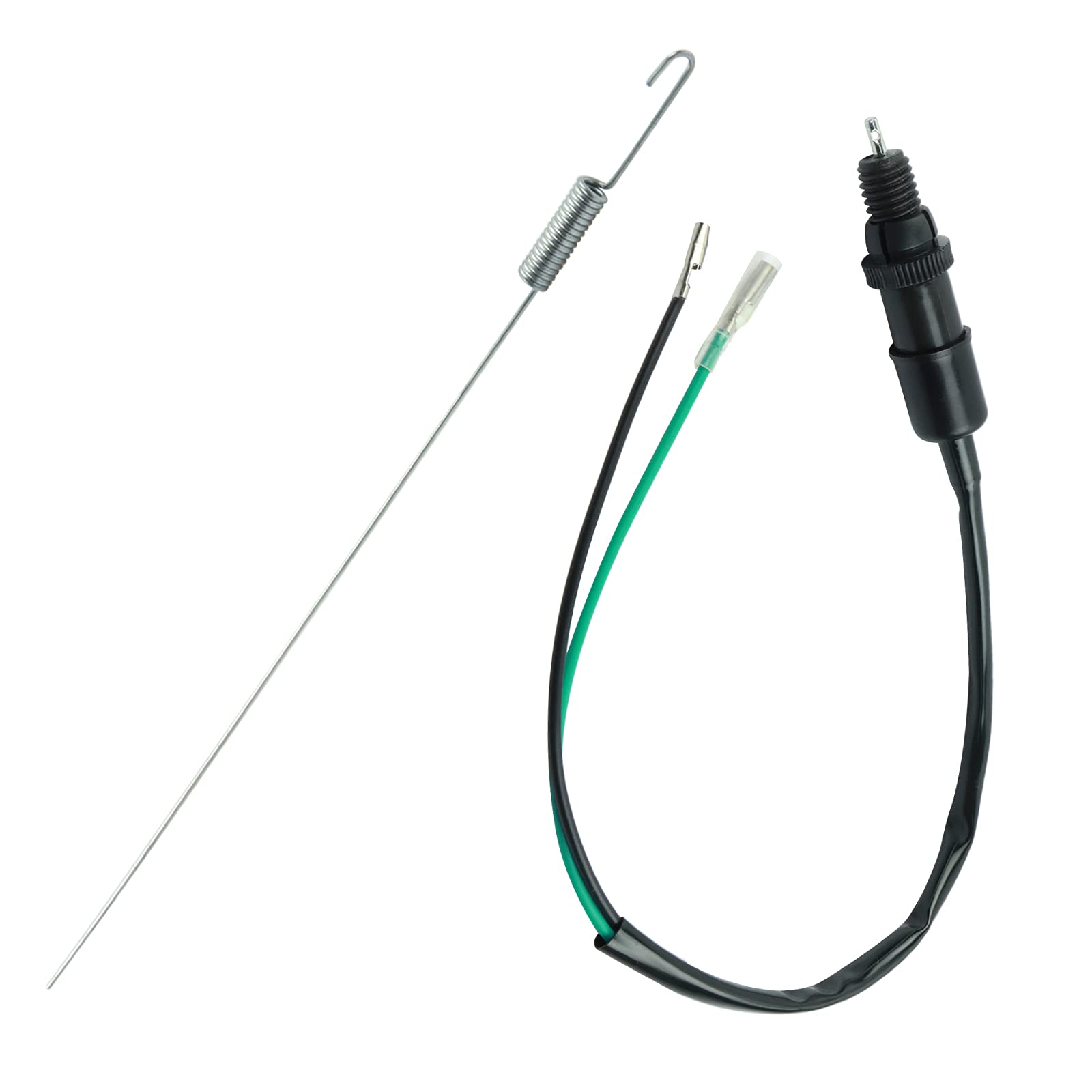 Flypig Universal Motorcycle Bike Rear Brake Lamp Light Switch With Spring For Honda Kawasaki Suzuki Z50 Minitrail50 Ct70 Cb500 Xl70 Cb200 Cl90 2 Wires