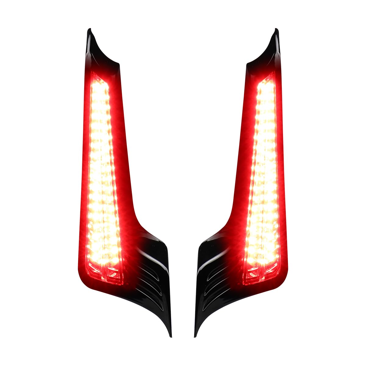 Facailaha Smoked Fasica Panel Insert Led Tail Lights Motorcycle Brake Taillights Integrated Turn Signals For Harley Touring Road Glide Street Glide Road King Special