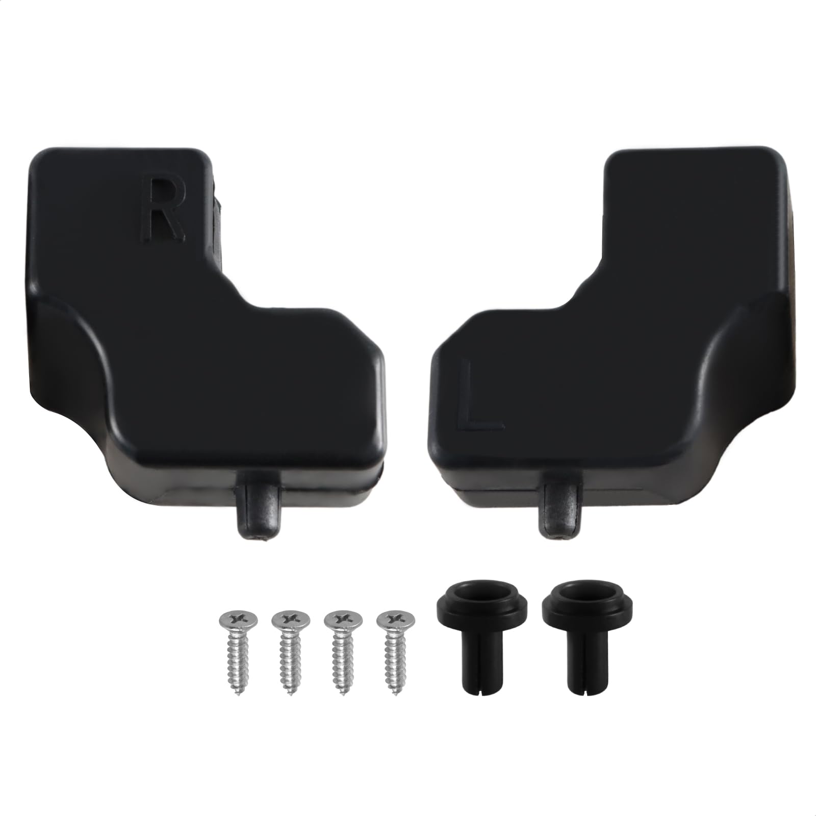 Fusch Tailgate Upper Rubber Bushing Bumper With 3 Bumper Clips, Tailgate Top Rubber Cushion Lh, Rh Compatible With F-250 F-350 F-450 F-550 Super Duty Replace#: Hc3Z-99439A00-A Hc3Z-99439A00-B