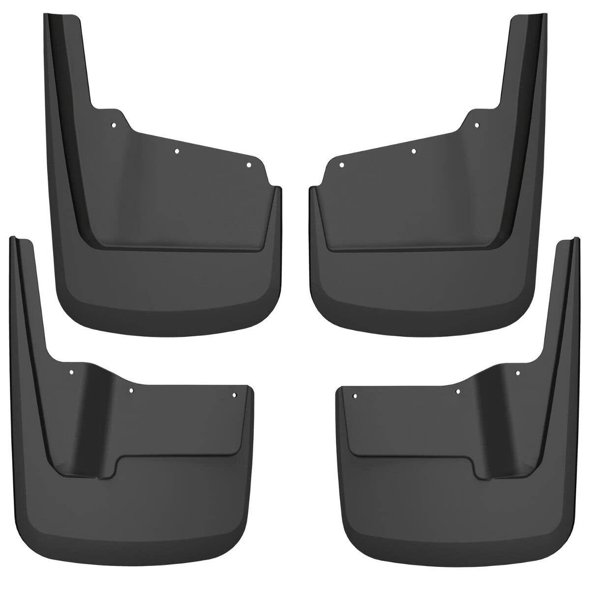 Husky Liners — Front & Rear Mud Guards | Fits 2020-2024 Gmc Sierra 2500, 3500 Hd (Excludes Dually) - Black, 4 Pc | 58296