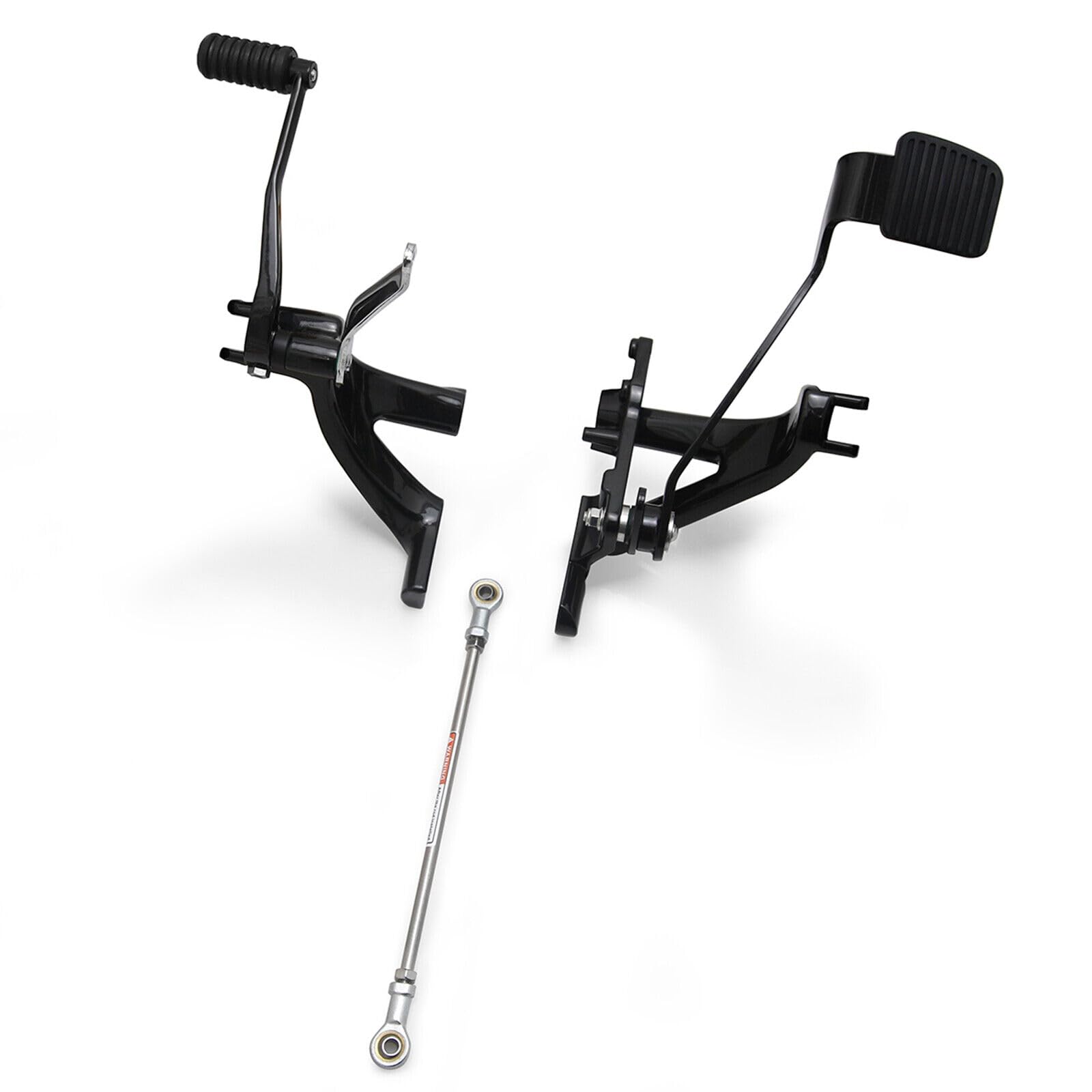 For Harley Softail Rider Extended Standard Forward Control Kit W/Footboards Floorboards 2018-Up (Black Forward Control)