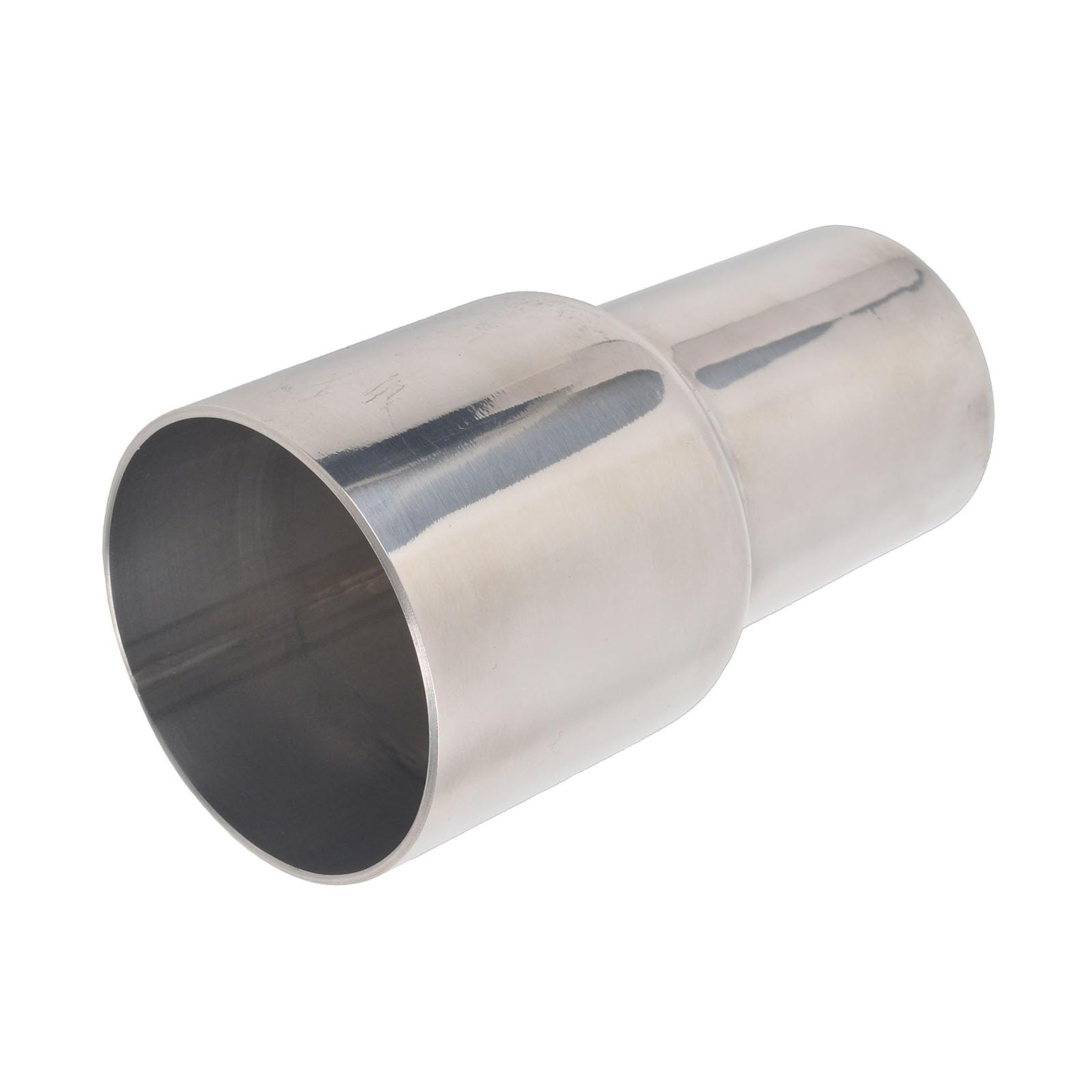 Batoneco Od 3.5 Inch To Od 4 Inch Exhaust Pipe To Component Pipe Adapter Reducer 3.5' Od To 4' Od Polished Stainless Steel 4' Overall Length