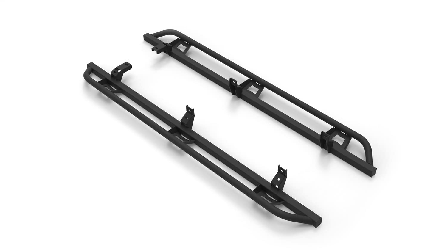 N-Fab Trail Sliders For Ford Ranger | Cab Length, Heavy Duty 2' Tubing, Textured Black | Tsf19Cc-Tx | Fits 2019-2020 Ford Ranger Crew Cab All Beds, Srw Gas