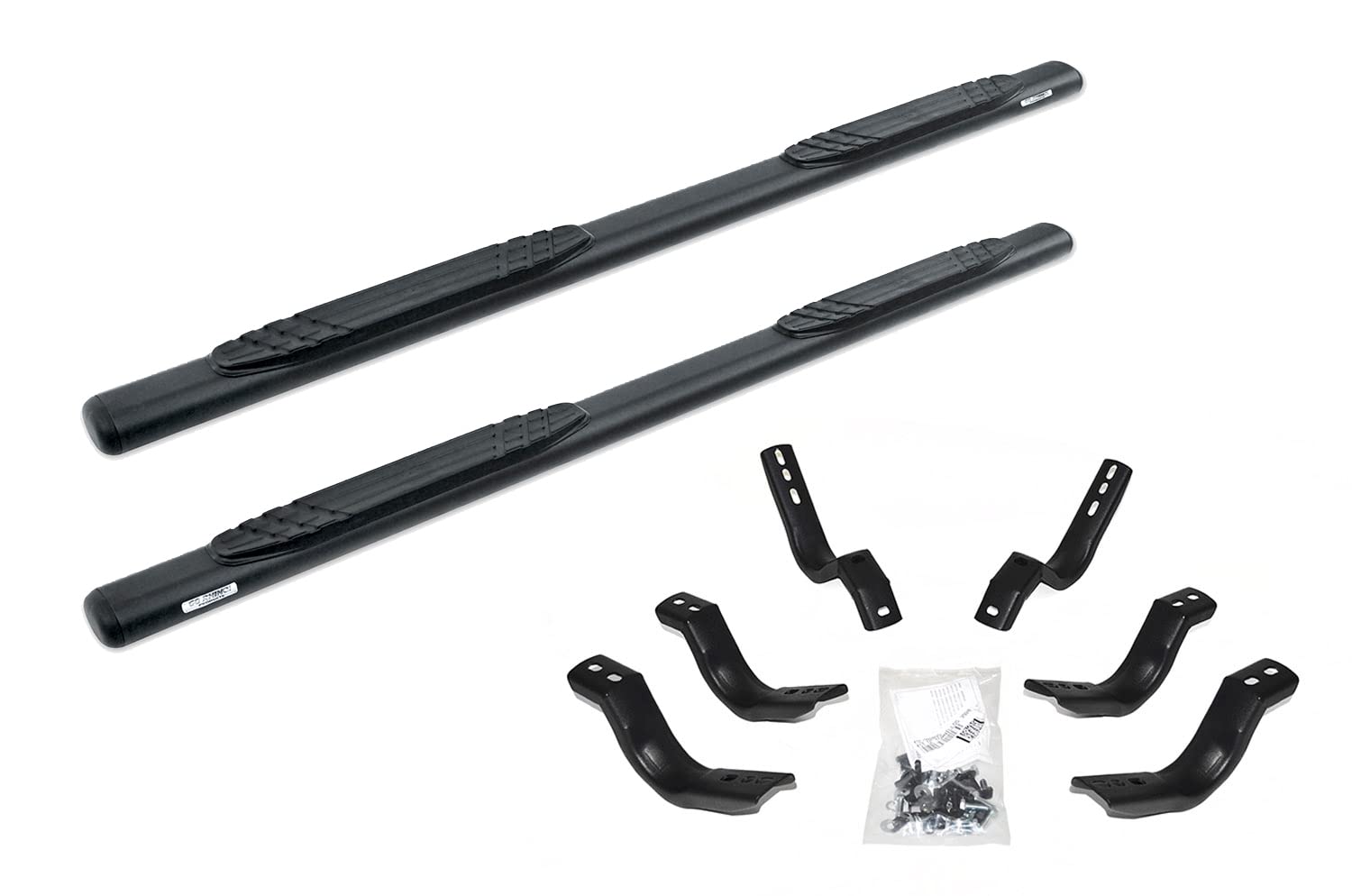 Go Rhino 4' Oe Xtreme Sidesteps & Brackets | Galvanized Steel, Textured Black | 684404780T | Fits 2019-2025 Chevrolet Silverado & Gmc Sierra 1500, 2500 Hd, 3500 Hd Double Cab (See Description)