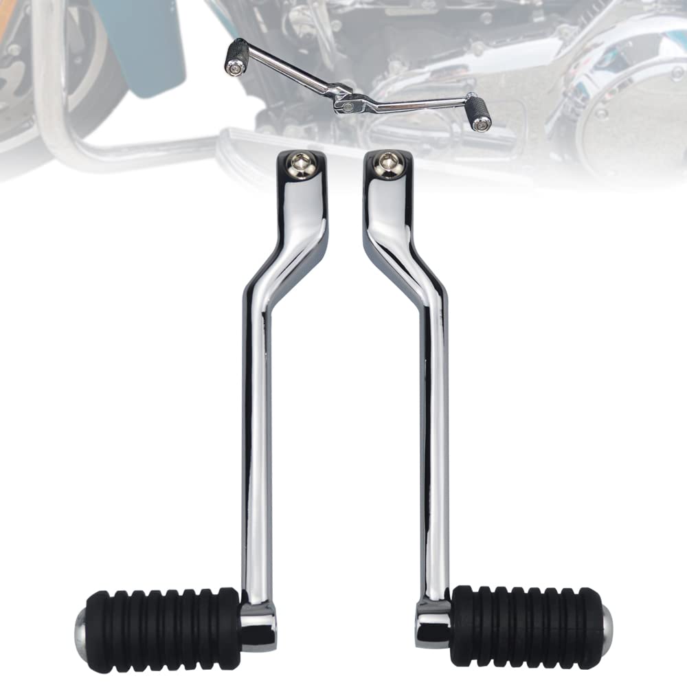 Wowtk Front And Rear Levers W/Shifter Pegs,Heel/Toe Shift Pegs For Harley 1986-2017 Fl Softail,1988-2024 Touring Road King Road Glide Street Glide Electra Glide And 2008-Later Trike Models