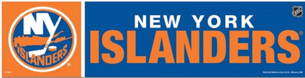 Nhl New York Islanders Wcr13341813 Bumper Strip, 3' X 12'