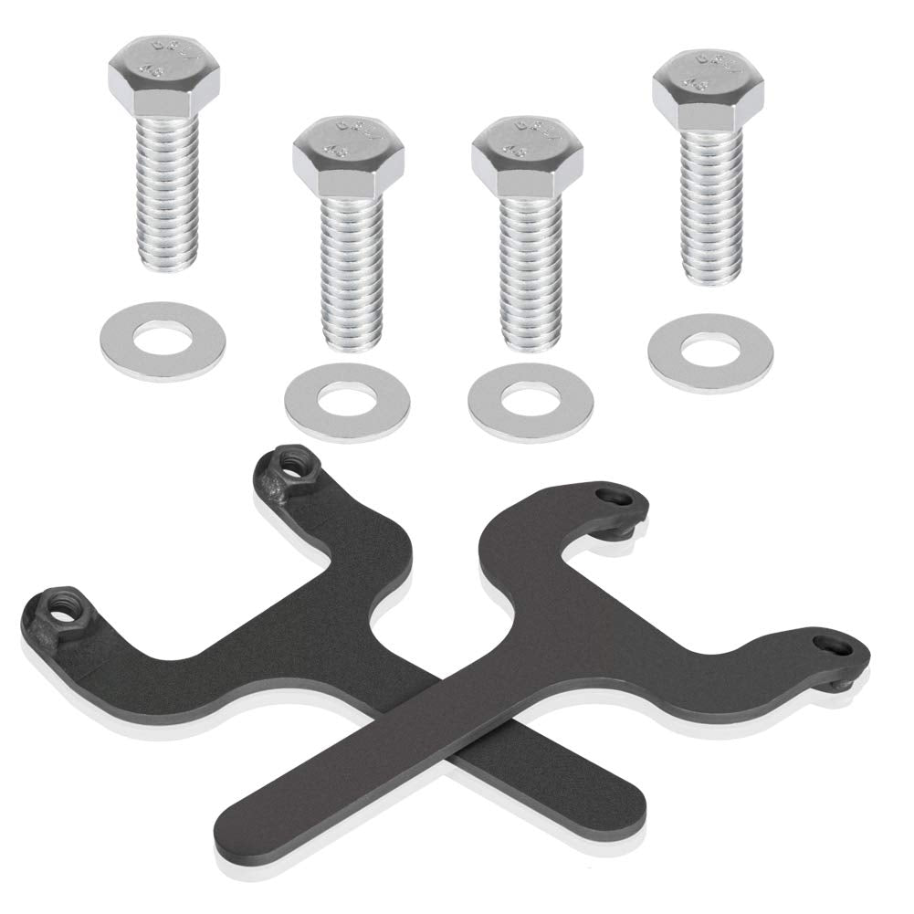 Rear Bar Pin Flag Nut Kits For Jeep - Fix Rear Upper Shock Mount, Suitable For 1984-2001 Cherokee Xj-1082 4Wd 2Wd (Black, 2-Set)