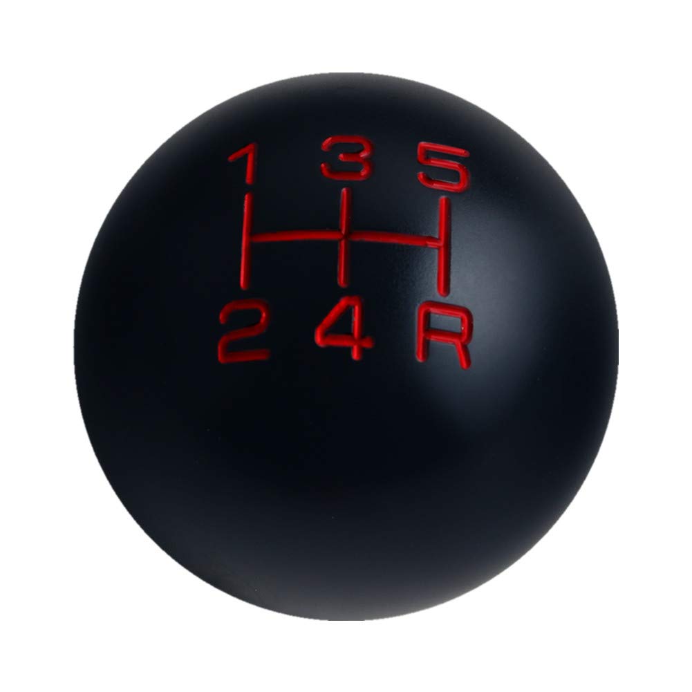 Dewhel Sphere Shift Knob 5 Speed Velocity Short Throw Shifter 200 Gram Weighted Aluminum M12X1.25 M10X1.5 M10X1.25 M8X1.25 Black