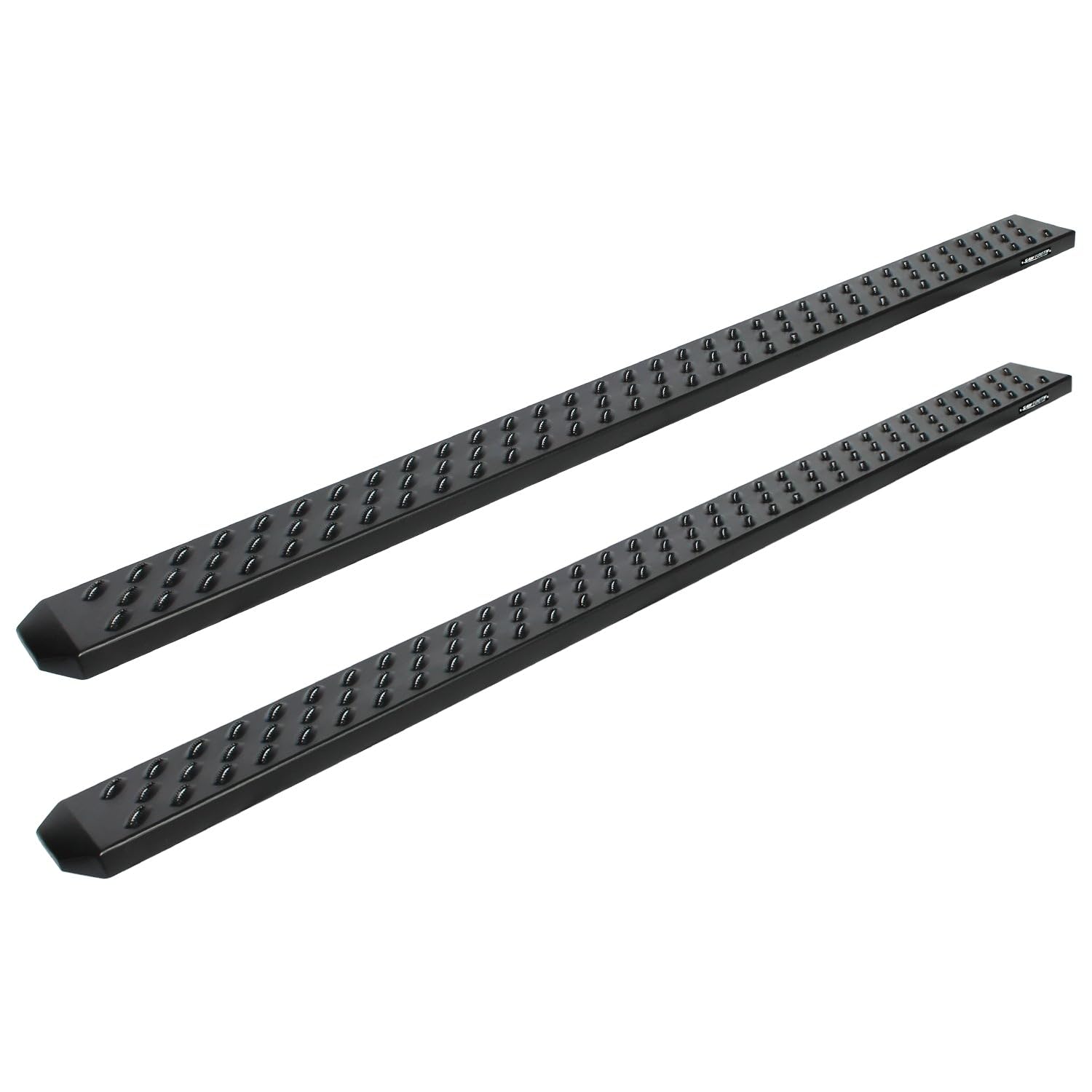 Raptor Series Running Boards Steps 6.5In Wide Sawtooth Grip Black Aluminum For New Body 2019-2025 Ram 1500 Quad Cab