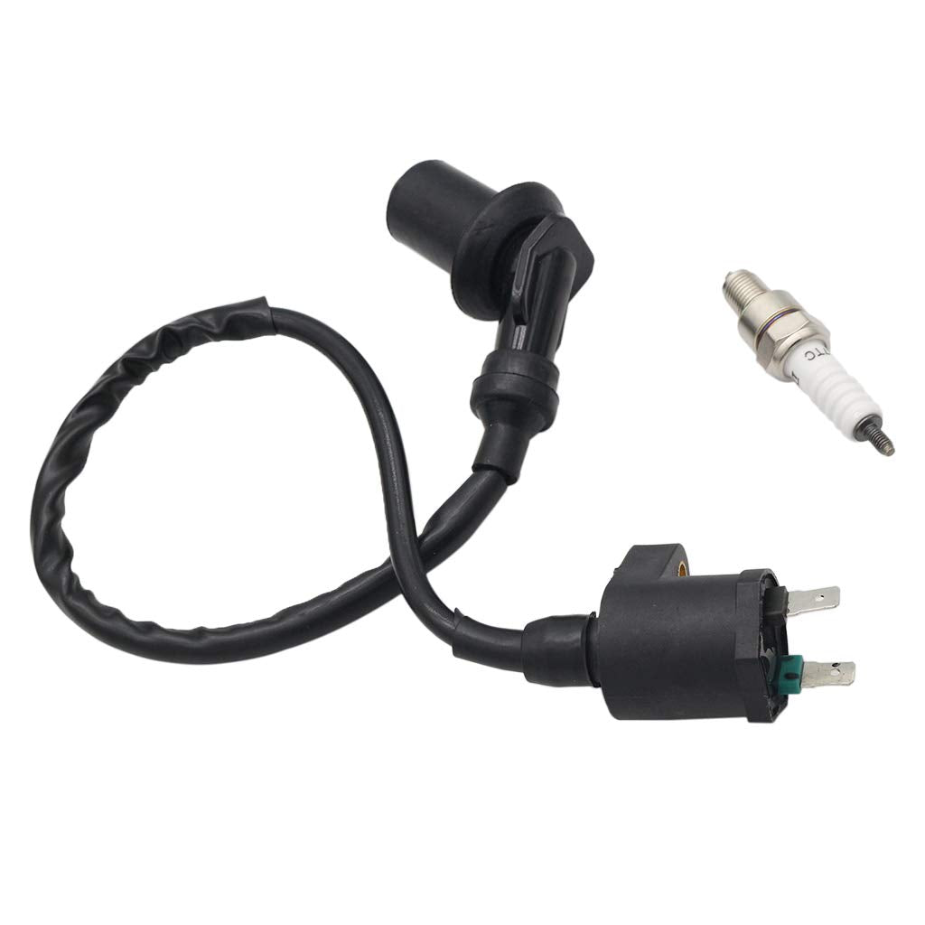 Otohans Automotive Engine Ignition Coil Spark Plug Compatible With Gy6 50Cc-150Cc Motorcycle Honda Atv Dirt Bike Taotao Kymco Scooter Moped Go Kart
