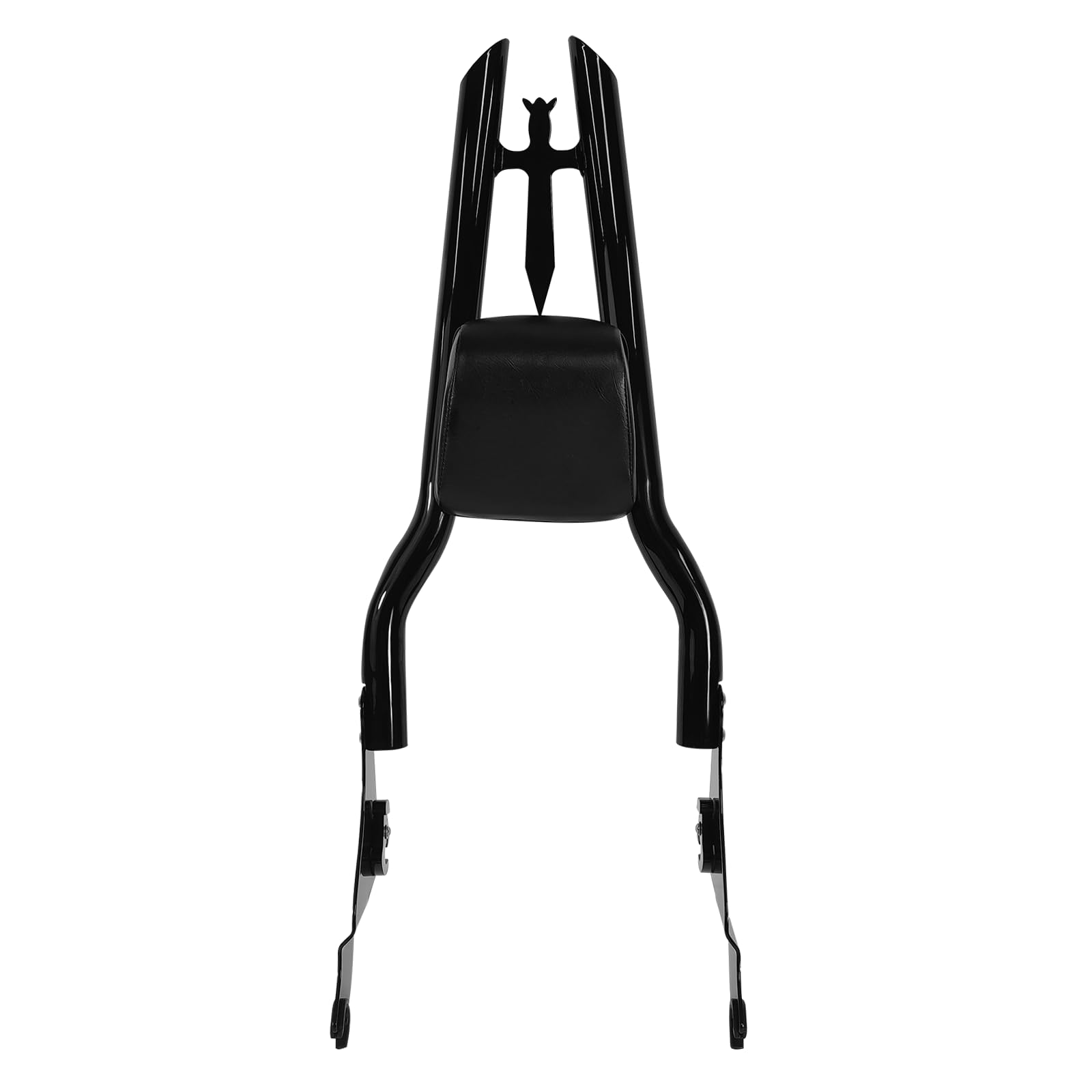 Fjpacemt 30 Tall Gloss Black Detachable Sissy Bar Passenger Backrest for Harley Touring Models 2009-2024 - Street Glide, Road Glide, Electra Glide, Road King
