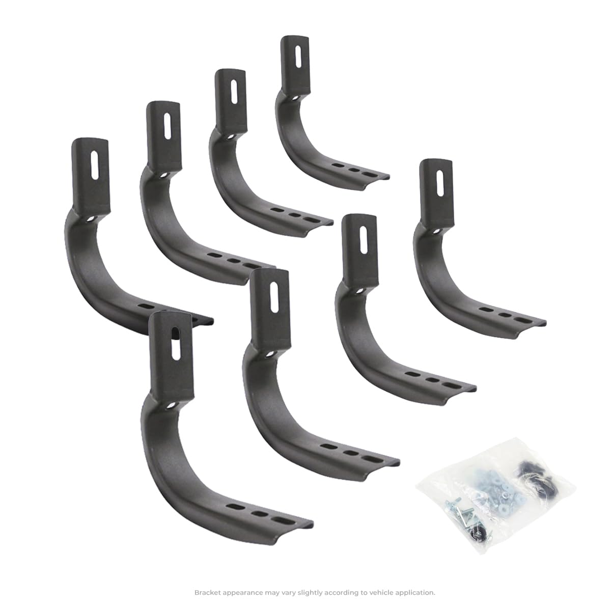 Go Rhino Oe Xtreme Brackets | Mild Steel, Textured Black | 6845165 | Fits 2020-2024 Jeep Gladiator Jt, 4-Door